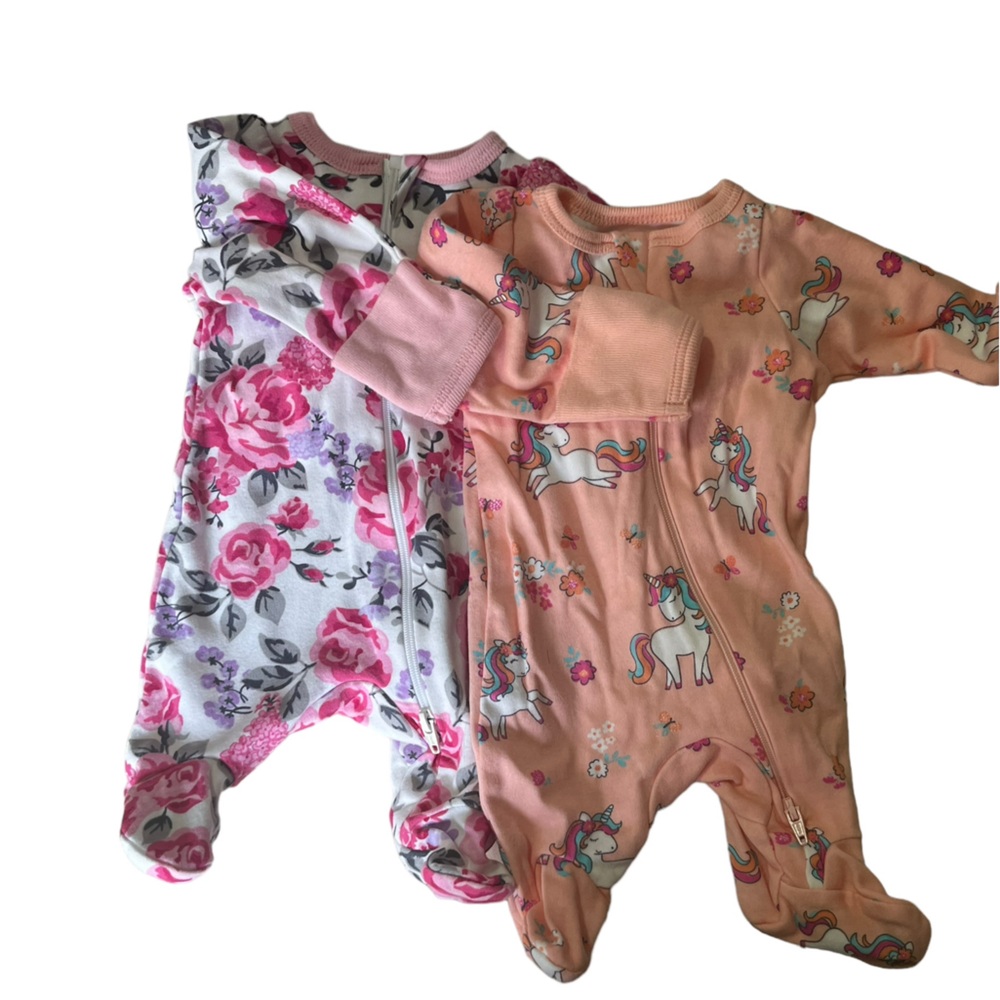 2/$5 Preemie Girl Footie Bundle